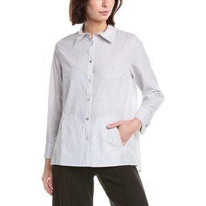 Lemon Grass Womens  Button Down Shirt, Gray